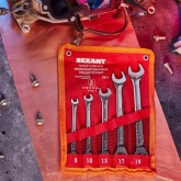 Набор ключей Rexant комбинированных трещоточных (8, 10, 13, 17, 19 мм), 5 шт., CrV