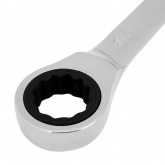 Ключ комбинированный трещоточный Rexant 19 мм, CrV, зеркальный хром