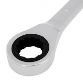 Ключ комбинированный трещоточный Rexant 17 мм, CrV, зеркальный хром