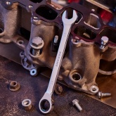 Ключ комбинированный трещоточный Rexant 17 мм, CrV, зеркальный хром