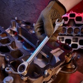 Ключ комбинированный трещоточный Rexant 14 мм, CrV, зеркальный хром