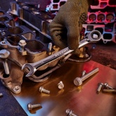 Ключ комбинированный трещоточный Rexant 14 мм, CrV, зеркальный хром