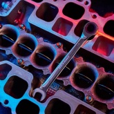 Ключ комбинированный трещоточный Rexant 14 мм, CrV, зеркальный хром