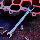 Ключ комбинированный трещоточный Rexant 14 мм, CrV, зеркальный хром