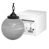 Светильник TDM НСБ 02-60-252 УХЛ4 60 Вт, IP40, шар прозрачный с огранкой 250 мм, цепь черная