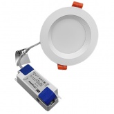 Светильник светодиодный ИЭК LED ДВО 1801 PRO 10Вт 3000K 1000Lm IP40 круг белый d90/D118x45mm