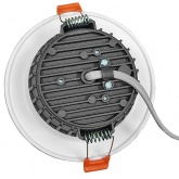 Светильник светодиодный ИЭК LED ДВО 1801 PRO 10Вт 3000K 1000Lm IP40 круг белый d90/D118x45mm