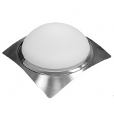 Светильник потолочный Квадрат хром 2х60Вт E27 IP44 СП 02 TDM