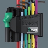 Набор Г-образных ключей Wera BlackLaser, SB, 9шт, 967 SPKL/9 TORX BO Multicolour