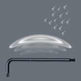 Г-образный ключ Wera метрический, хромированный, 950 L SW 1.5 mm