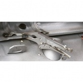 Клещи зажимные Knipex зажим до 20мм с длинными узкими губками L-165мм