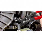 Щипцы для хомутов с защелкой Knipex фосфатированные L-250мм