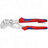 Клещи переставные-гаечный ключ Knipex 1 1/2 дюйма 40мм хром 2-к ручки с петлей страховки L-180мм