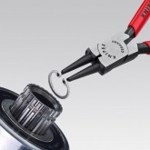 Щипцы Knipex для стопорных колец фосфатированные, черного цвета 320 мм