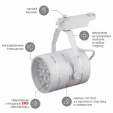 Светильник светодиодный трековый ЭРА TR3 - 12 WH 12W белый SMD