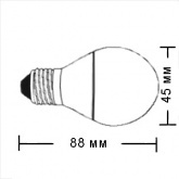 Лампа энергосберегающая GL45 11W 2700K E27 d45x88