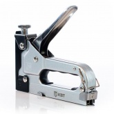 Степлер строительный КВТ СТС-1 Профи с пружинным ударным механизмом и скобами в комплекте