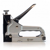 Степлер строительный КВТ СТС-3 Профи с пружинным ударным механизмом и скобами в комплекте