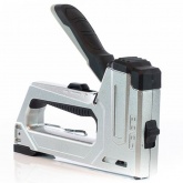 Степлер строительный КВТ СТС-4 ПрофИ с рессорным ударным механизмом, при помощи скоб и гвоздей