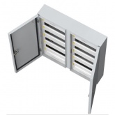 Щит металлический UNIVERSAL ЩРн-2х48з-1 74 на 96 модулей навесной с шинами N+PE 690х620х136 IP54 ИЭК