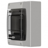 Щит влагозащищенный КМПн-4 IP66 на 4 модуля навесной пластиковый с прозрачной дверкой ИЭК