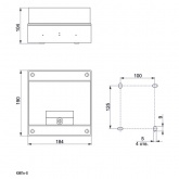 Щит влагозащищенный ИЭК КМПн-8 8 модулей навесной пластиковый IP66 прозрачная дверка