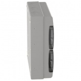 Щит влагозащищенный КМПн-32 IP66 на 32 модуля (2х16) навесной пластиковый с прозрачной дверкой ИЭК