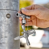 Ключ Knipex TwinKey 92мм крестовой 8-лучевой для стандартных шкафов и систем запирания