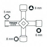 Ключ универсальный Haupa для открывания распределительных шкафов
