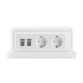 Напольная башенка DKC BUS на 12 модулей белая