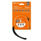 Рулетка TDM, длина 3 м, стальная лента, ширина 16 мм, прорезиненное покрытие, магнит, серия Рубин