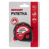 Рулетка Rexant Профи прорезиненный корпус 3 м х 16 мм