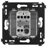 Переключатель одноклавишный в стену DKC Avanti, белое облако