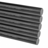 Клеевые стержни Rexant 7,4мм 200мм черные (упак. 10шт.)