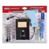 Набор для пайки №5 Rexant (паяльник импульсный 30/70Вт, оловоотсос, подставка, припой)