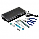 Набор для пайки №16 Rexant (USB-паяльник 8Вт, кусачки, тонкогубцы, подставка, припой, отвертка)