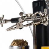 Держатель Третья рука Мастер с лупой 3х, подставка под паяльник, LED подсветка, стенд для припоя