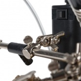 Держатель Третья рука Мастер с лупой 3х, подставка под паяльник, LED подсветка, стенд для припоя