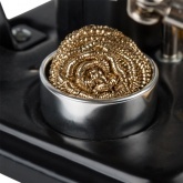 Держатель Третья рука Мастер с лупой 3х, подставка под паяльник, LED подсветка, стенд для припоя