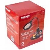 Держатель Третья рука Мастер с лупой 3х, подставка под паяльник, LED подсветка, стенд для припоя