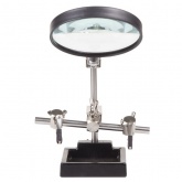 Держатель Rexant Третья рука с лупой х3, D90 мм