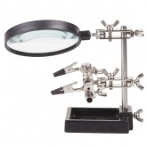 Держатель Rexant Третья рука с лупой х3, D90 мм