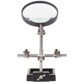 Держатель Rexant Третья рука с лупой х3, D90 мм