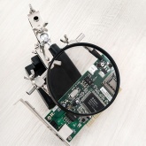 Держатель Rexant Третья рука с лупой х3, D90 мм