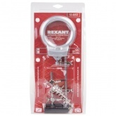 Держатель Rexant Третья рука с лупой х2.5 подставкой под паяльник и LED подсветкой