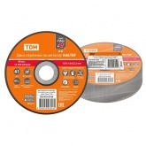 Диск отрезной по металлу TDM Рубин 125х1,6х22,2, тип 41, A46TBF