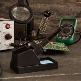 Паяльная станция Rexant 220В 40/580Вт 100-480°С (паяльник + фен) R852