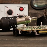 Паяльная станция Rexant 220В 40/580Вт 100-480°С (паяльник + фен) R852