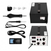 Паяльная станция с цифровым дисплеем Rexant 220В 40/690Вт 100-500°С (паяльник + фен) R852AD+