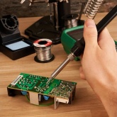 Паяльная станция с цифровым дисплеем Rexant 220В 40/690Вт 100-500°С (паяльник + фен) R852AD+